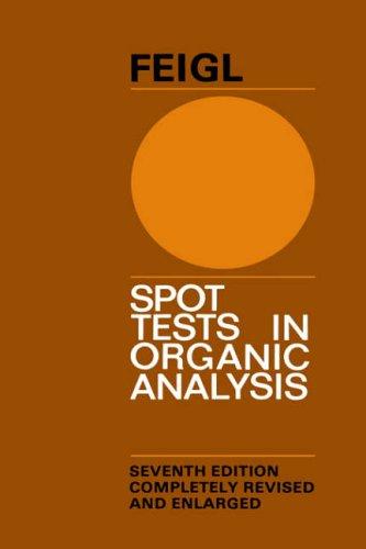 Cover for Spot Tests in Organic Analysis