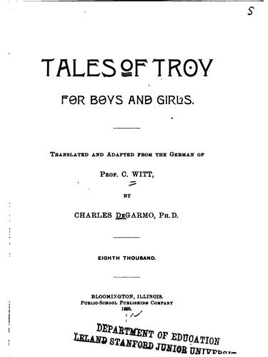 Cover for Tales of Troy