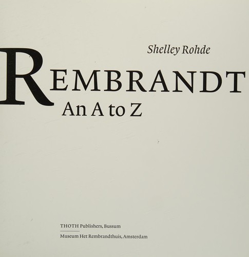Cover for Rembrandt