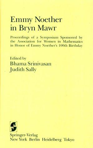 Cover for Emmy Noether in Bryn Mawr