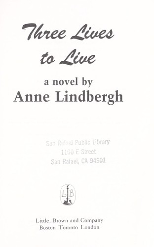 Cover for Three lives to live