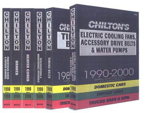 Cover for Chilton's specifications and maintenance intervals, 1990-00