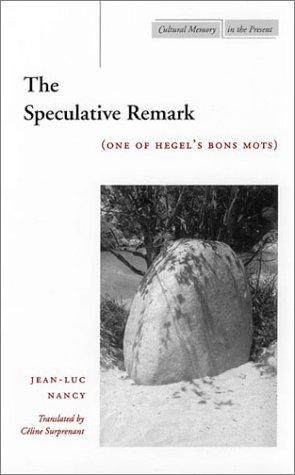 Cover for The Speculative Remark