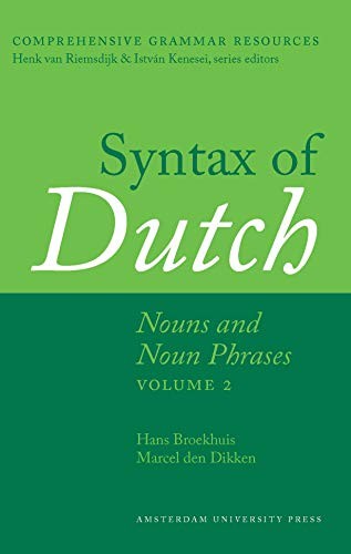 Cover for Syntax of Dutch