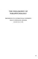 Cover for The Philosophy of parapsychology