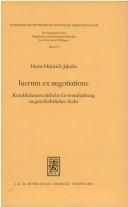 Cover for Lucrum ex negotiatione
