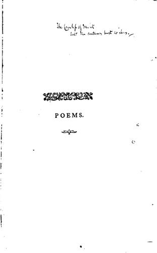 Cover for Poems, by Frederick Locker