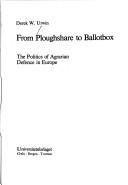 Cover for From Ploughshare to Ballotbox