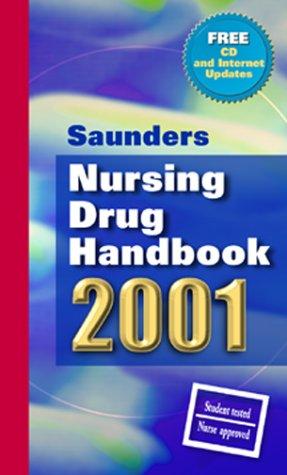Cover for Saunders Nursing Drug Handbook 2001 (Book with Mini CD-Rom for Windows
