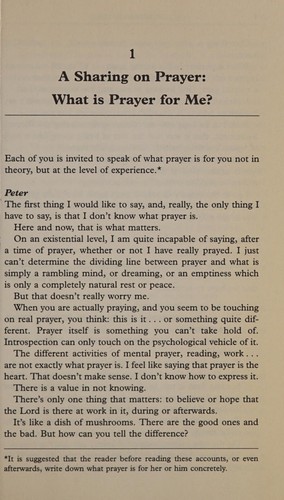Cover for Interior prayer