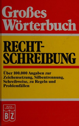 Cover for Rechtschreibung