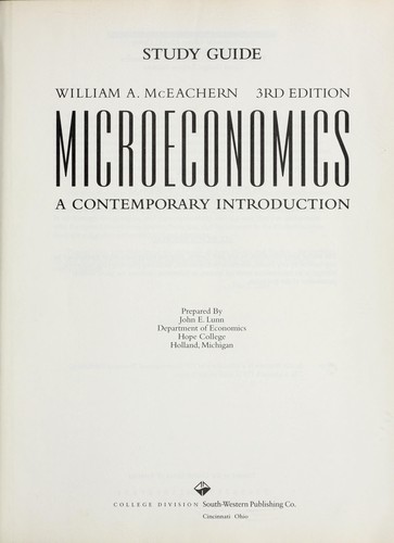Cover for Study guide