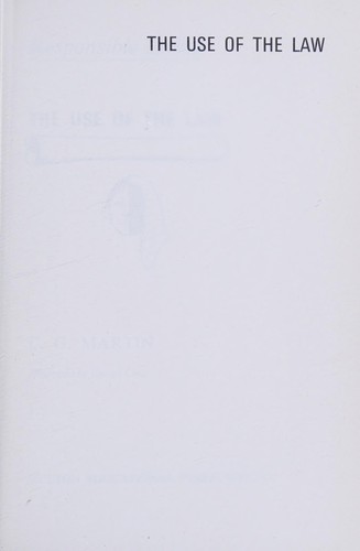 Cover for The use of the law
