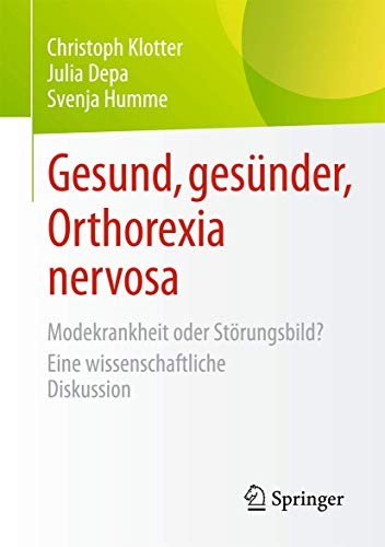 Cover for Gesund, gesünder, Orthorexia nervosa