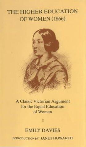 Cover for The Higher Education of Women, 1866