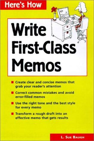 Cover for How to write first-class memos