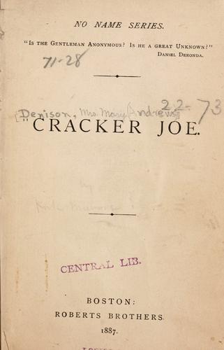 Cover for ... Cracker Joe.