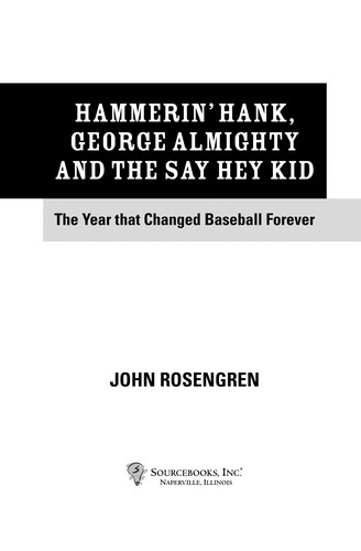 Cover for Hammerin' Hank, George Almighty and the Say Hey Kid
