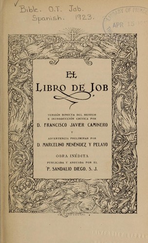 Cover for El libro de Job