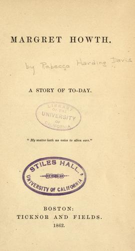 Cover for Margret Howth