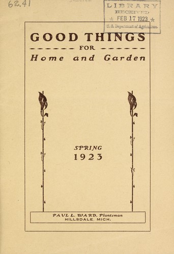Cover for Good things for home and garden