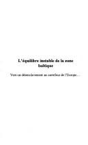 Cover for L' équilibre instable de la zone baltique