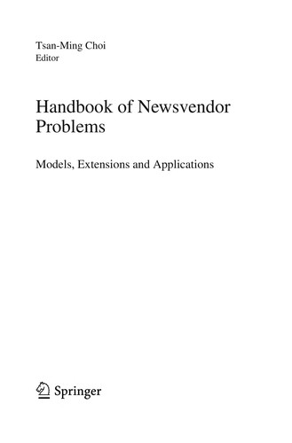 Cover for Handbook of Newsvendor Problems