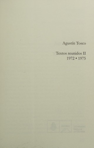 Cover for Textos reunidos