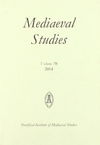 Cover for Mediaeval Studies 76