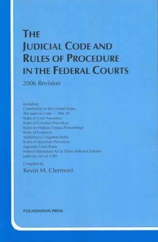 Cover for Judicial Code And Rules of Procedure in the Federal Courts 2006