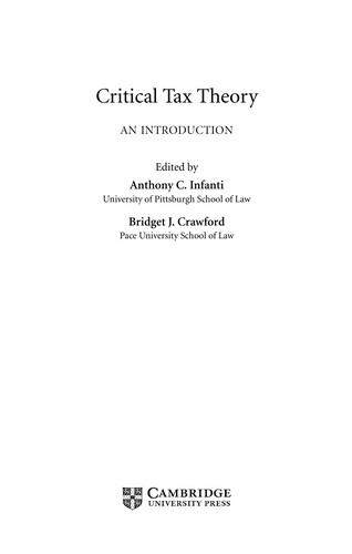 Cover for Critical tax theory