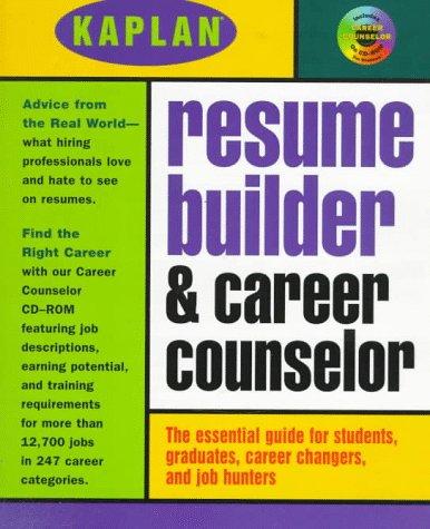 Cover for Kaplan Resume Builder with Career CD-ROM