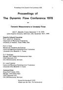 Cover for Proceedings of the Dynamic Flow Conference 1978 on dynamic measurements in unsteady flows