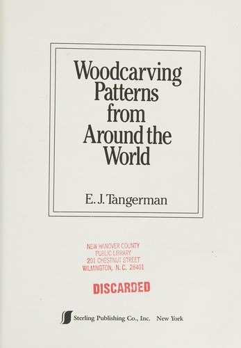 Cover for Woodcarving patterns from around the world