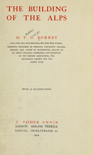 Cover for The building of the Alps