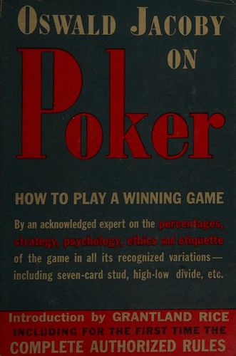 Cover for Oswald Jacoby on Poker