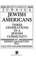 Cover for Jewish Americans