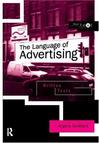 Cover for The language of advertising