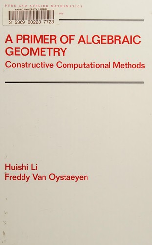 Cover for A primer of algebraic geometry