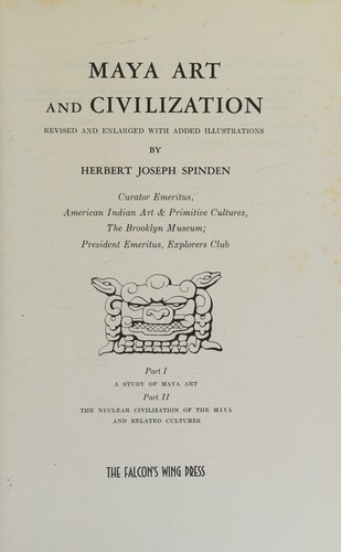 Cover for Maya art and civilization
