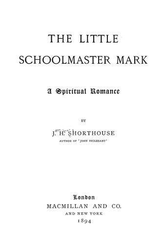 Cover for The little schoolmaster Mark