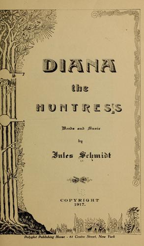 Cover for Diana the huntress