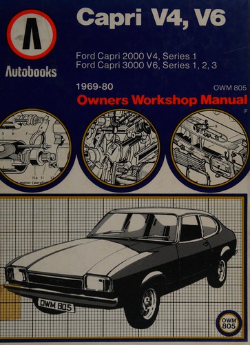 Cover for Ford Capri V4, V6 1969-80 autobook
