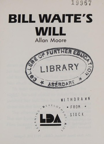 Cover for Bill Waite's will.