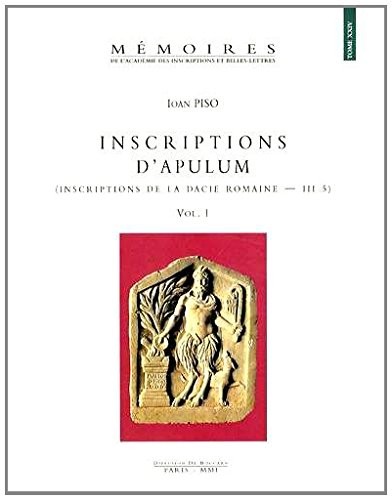 Cover for Inscriptions d'Apulum