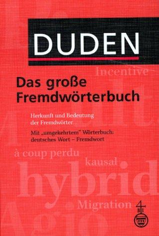 Cover for Duden, das grosse Fremdwörterbuch