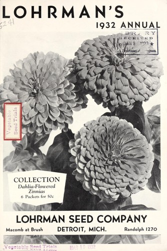 Cover for Lohrman's 1932 annual
