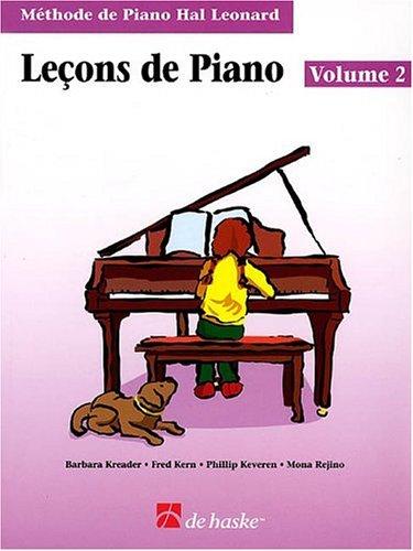 Cover for Piano Lessons Book 2 - French Edition