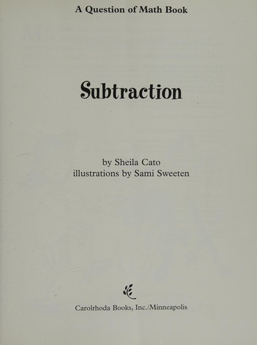 Cover for Subtraction