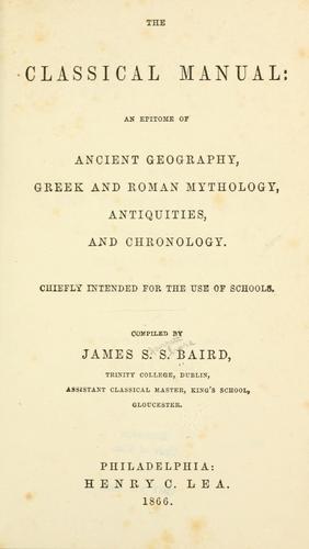 Cover for classical maunual